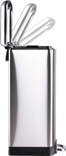 Dirt Devil Inox Perie de toaletă Închidere lentă 20lt Argintiu