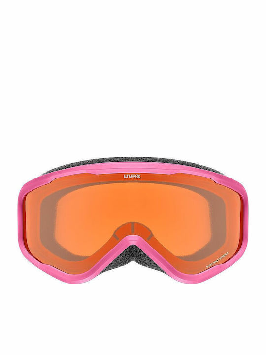 Uvex Speedy Μάσκα Σκι & Snowboard Ενηλίκων Ροζ με Φακό Καθρέπτη σε Ροζ Χρώμα