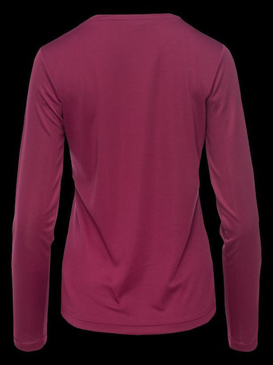 Women's Long Sleeve Purple Blouse