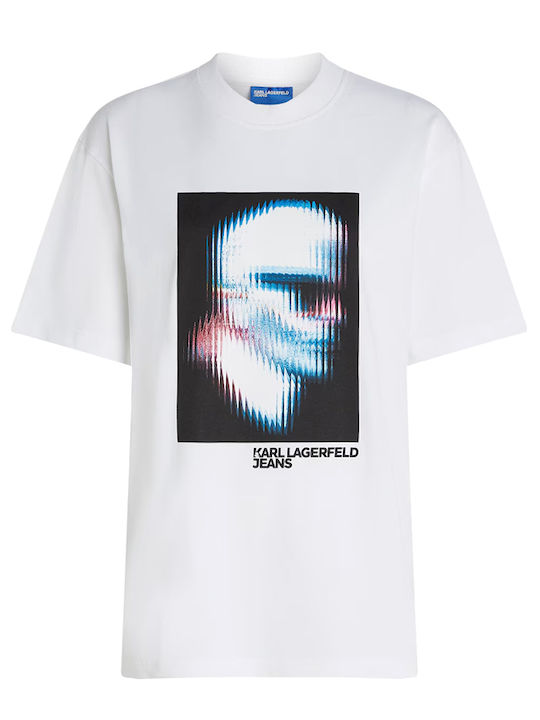 Women's T-shirt White-black-blue