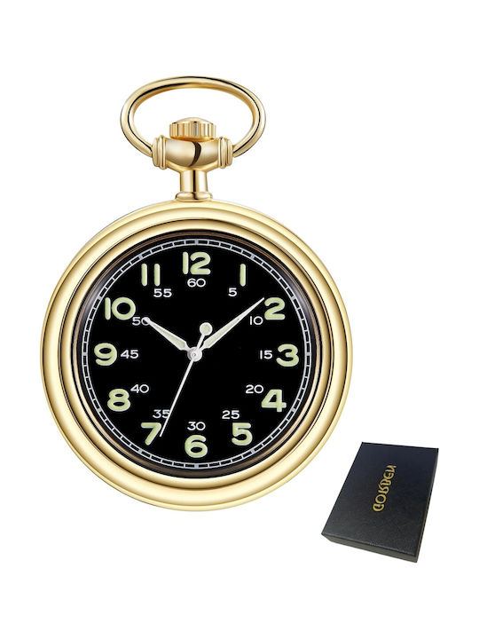 Gorben Ceas Bărbătesc 45mm de Buzunar cu Baterie Auriu