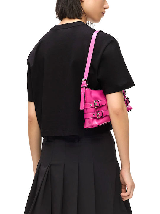 Karl Lagerfeld Дамска Crop Тениска Черно-Фуксия Karl Lagerfeld Дамска Crop Тениска Черно-Фуксия