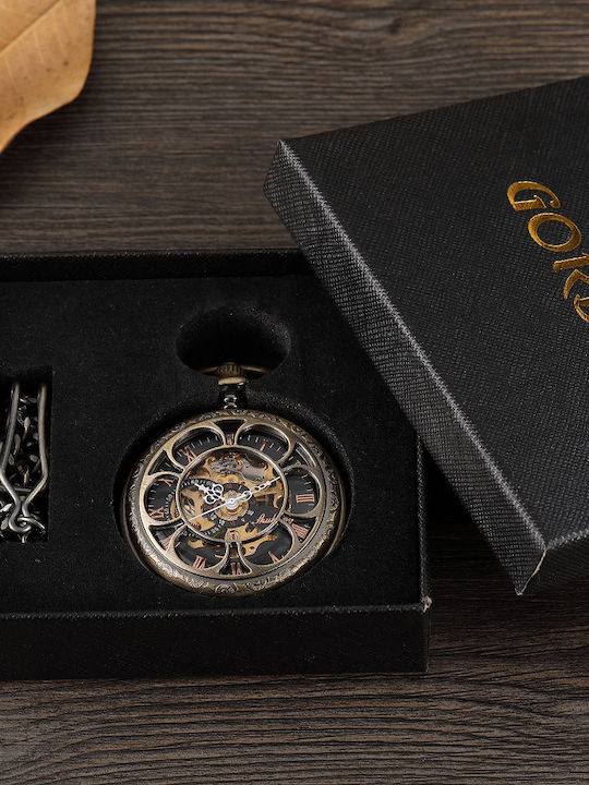 Gorben Herrenuhr 50mm Herrenuhren Batterie Gold