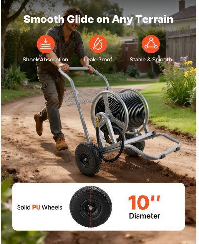 Vevor Wheeled Watering Wind for Hose up to 91.44m