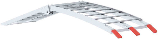 Motorcycle Ramp Silver 180 x 28 x 5 cm Aluminum 42021088
