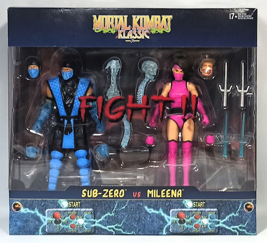 Mortal Kombat Klassics Sub-zero Vs Mileena 2-pack By Todd Mcfarlane Φιγούρες Δράσης 18cm