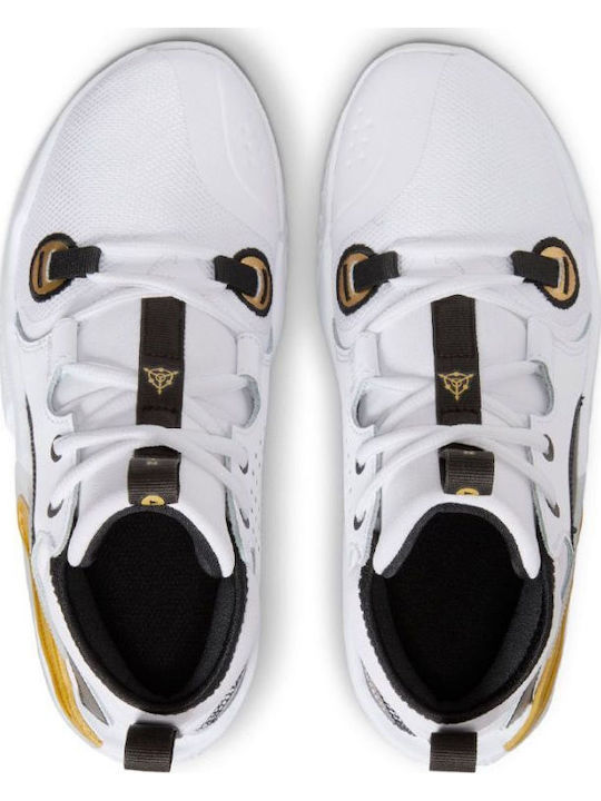 AIR ZOOM CROSSOVER 2 Kids Sports Shoes Basketball with Laces White