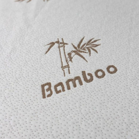 Como felt & wadding producers Mattress Topper Single Foam with Bamboo Fibers & Removable Cover 90x200x4cm