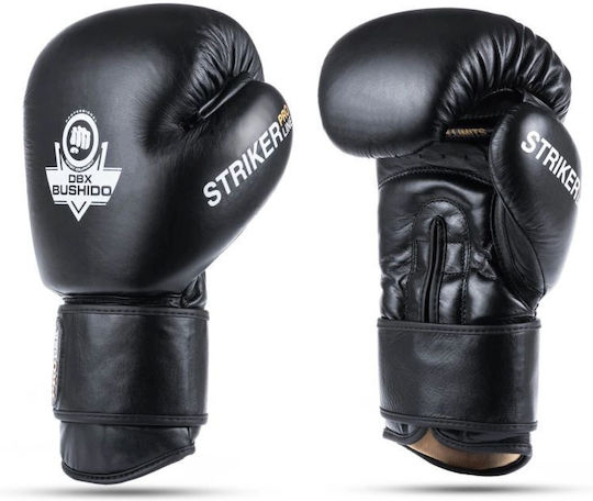 DBX Bushido Mănuși de Box din Piele pentru Competiție Negre
