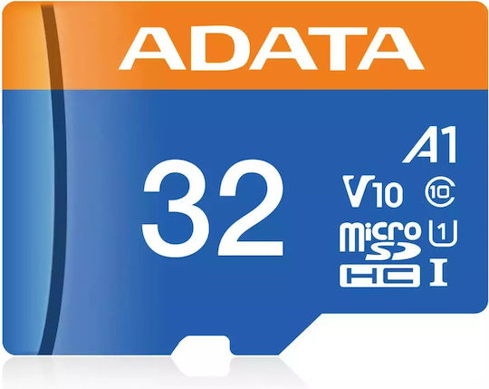Adata Premier microSDHC 32GB U1 V10 A1 UHS-I 85MB/s με αντάπτορα