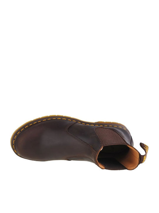 2976 Ys Δερμάτινα Ανδρικά Chelsea Μποτάκια Dark Brown