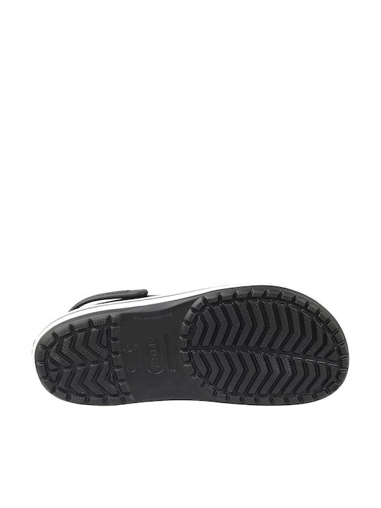 Crocs Crocband Ανδρικά Ανατομικά Σαμπό Μαύρα