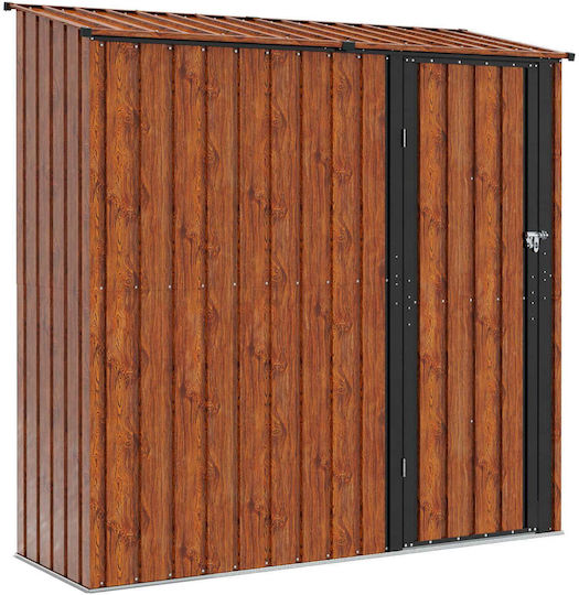 Metallisch Lagerhaus Braun Offen B2.035xT0.73xH2m