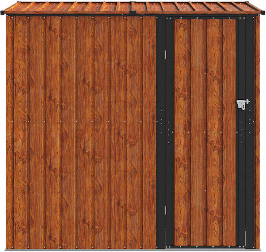 Metallisch Lagerhaus Braun Offen B2.035xT0.73xH2m