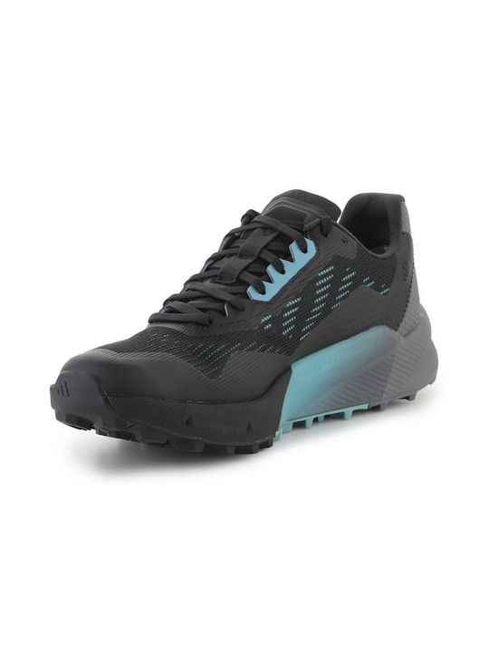 Terrex Agravic Flow 2.0 GTX Sport Shoes Trail Running Waterproof with Gore-Tex Membrane Core Black / Grey Six / Mint Ton