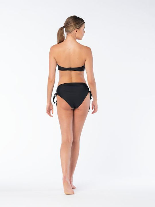 Bikini Slip Talie Înaltă Negru