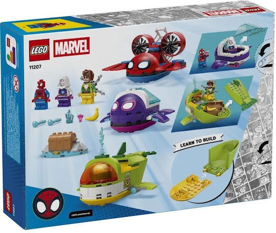 LEGO Marvel Spidey Underwater Vehicles for Ages 4+ 154 Pieces