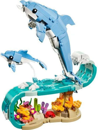 蒼海のマナフィ LEGO Creator 3 în 1 Animale Marine Delfini Frumoși pentru 9+ Ani