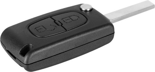 Husă Pentru Chei Auto Compatibilă Peugeot Citroen 207 307 407 C2 C3 C4 C5 C6 C8 2 Butoane Va2