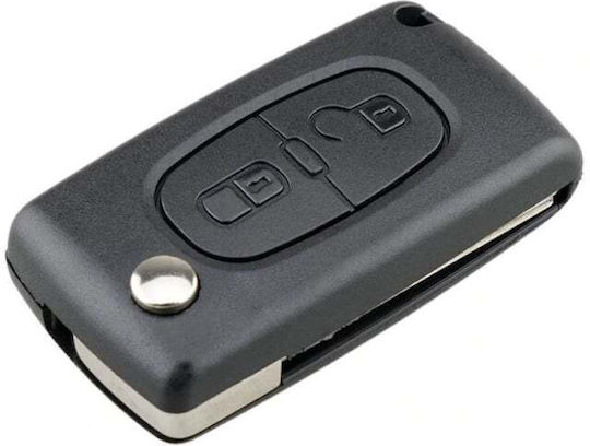 Husă Pentru Chei Auto Compatibilă Peugeot Citroen 207 307 407 C2 C3 C4 C5 C6 C8 2 Butoane Va2