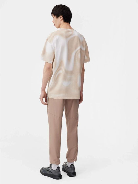 Hose in Tapered Schnitt Beige