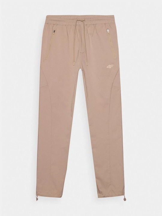 Hose in Tapered Schnitt Beige