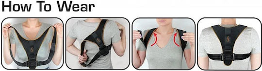 HB-00781 Adjustable Back Splint Black