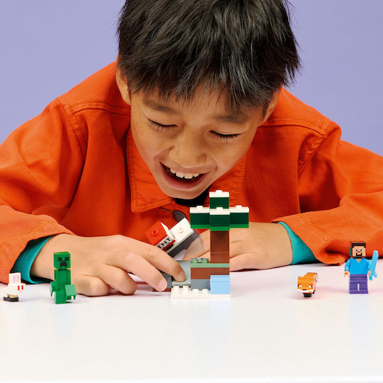 LEGO Minecraft Steve's Taiga Adventure for Ages 6+ 79 Pieces