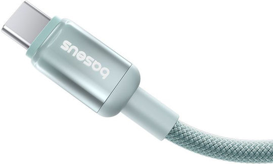 Baseus Braided USB 2.0 Cable USB-C male - USB-C 100W Μπλε 1m