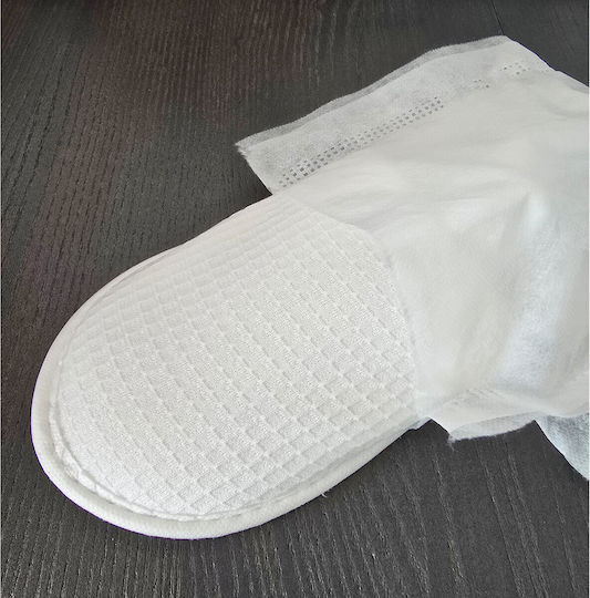 Kotonia Home Papuci de Unică Folosință Nețesuți 5 Perechi cu Talpă Antiderapantă