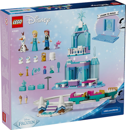LEGO Disney Леденият Замък на Елза и Приключение със Снежна Шейна за 4+ Години 216 Бройки
