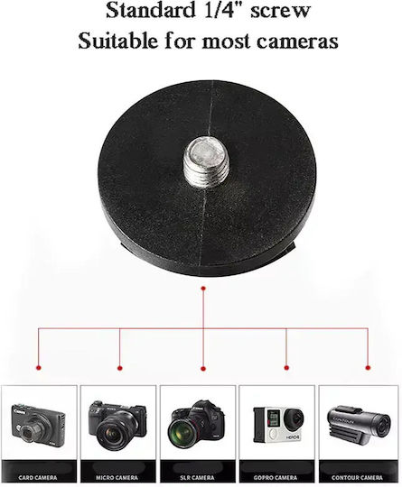 Βάση Στήριξης Action Camera Gopro Τιμόνι Μοτοσυκλέτας 360° 15cm Mdl3532b-gj Motowolf