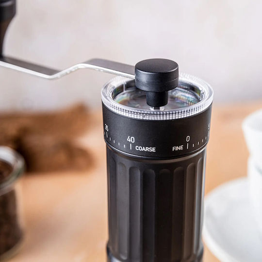 Manual Coffee Grinder Kinghoff Kh 2002 30 G Ceramic Mechanism Gradual Fineness Adjustment Black