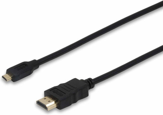Equip HDMI 1.4 High Speed 1080p 120Hz Cable HDMI Male - Micro HDMI Male 1m Black