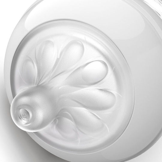 Philips Set Plastic Baby Bottles Natural Anti-colic with Silicone Teat for 0-6 Months Transparent 125ml