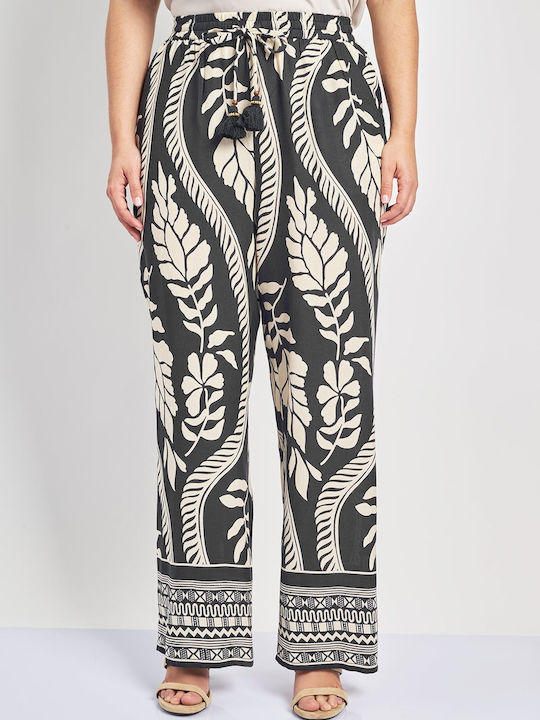 Femei Din material textil Pantaloni cu elastic Botanical Print