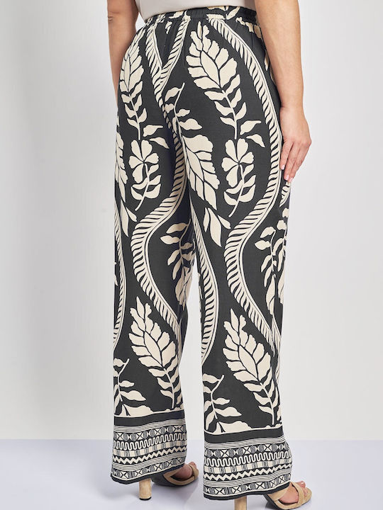 Femei Din material textil Pantaloni cu elastic Botanical Print