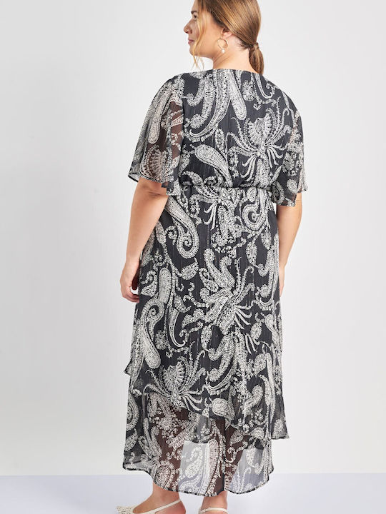 Rochie De Vară Pentru Femei Midi De Seară Wrap-Around Lacuri