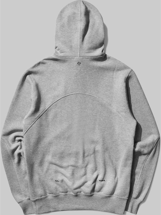 Hoodie Φούτερ με Κουκούλα Γκρι