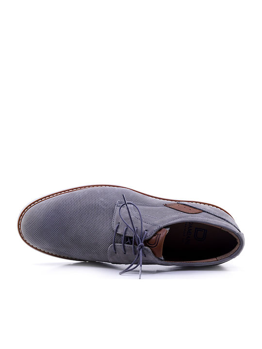 Men's Leather Casual Shoes Gray