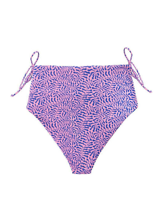 Bikini Slip Talie Înaltă Violet