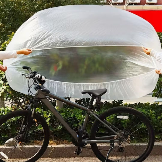 Set of 2 Transparent Nylon Bicycle Covers