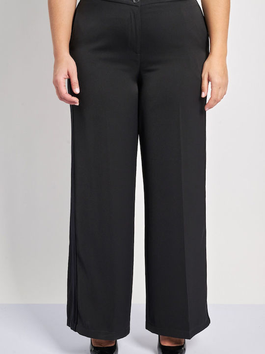 Pantaloni de Trening Larg Catifea Negru