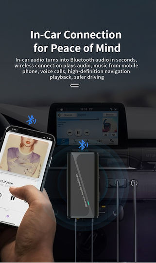 Adaptor Audio Bluetooth 2 În 1 M29 Versiunea 5.4 Izolator de Zgomot Anti-interferență Sunet Clar Compatibil Jack de 3,5 mm Sistem Audio Auto Stereo de Acasă Portabil Cablu Type-c Inclus