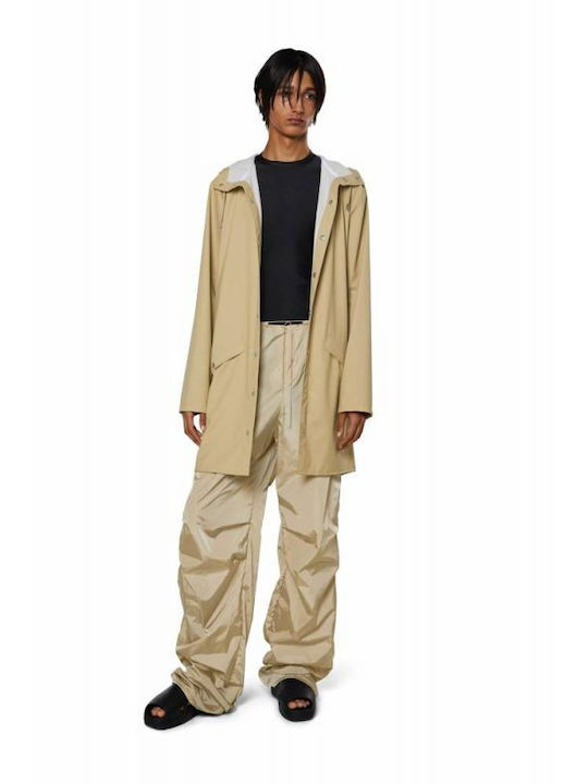 Women's for Hiking Short Lifestyle Jacket Waterproof for Spring or Autumn Beige