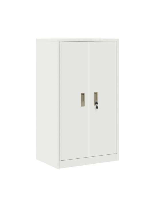 Ντουλάπι Γραφείου Μεταλλικό Λευκό 60x40x105cm