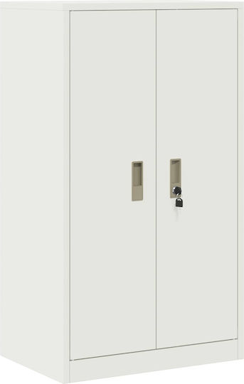 Ντουλάπι Γραφείου Μεταλλικό Λευκό 60x40x105cm