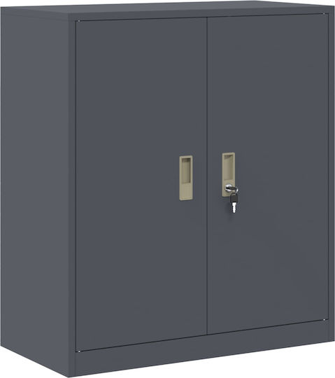 Metallisches Büroaufbewahrungsschublade und -schrank Anthrazit 80x40x90cm