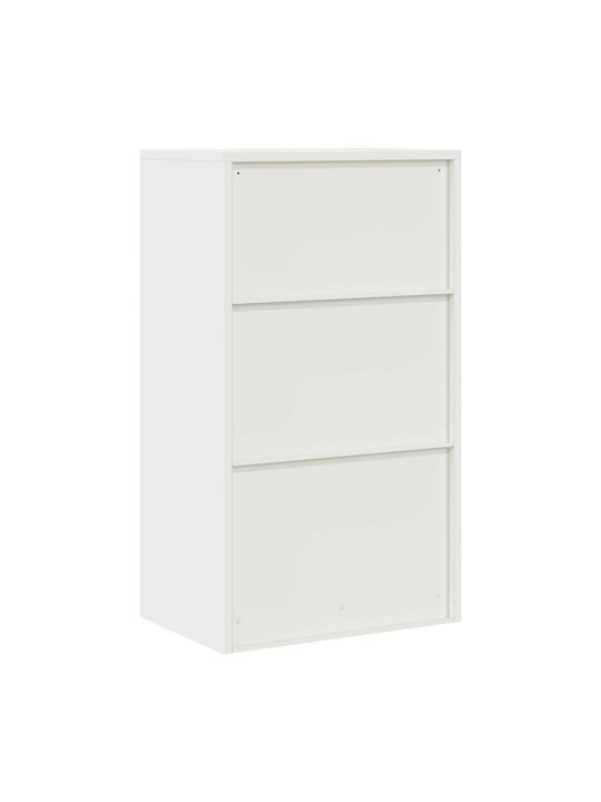 Ντουλάπι Γραφείου Μεταλλικό Λευκό 60x40x105cm