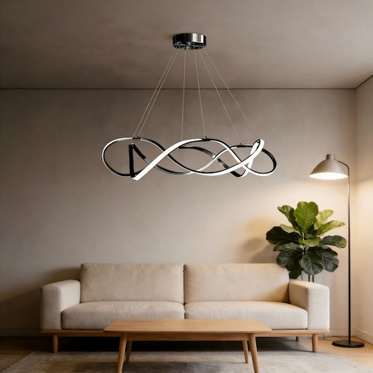 LED Κρεμαστό Φωτιστικό Μαύρο 55x55εκ. LED Κρεμαστό Φωτιστικό Μαύρο 55x55εκ.